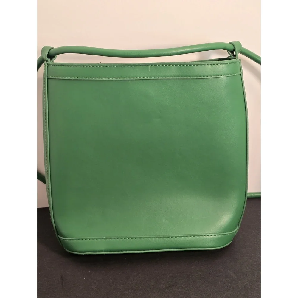 A New Day Kelly Green Bucket Style Purse Woven Over‎ Linen Handbag NWOT NEW